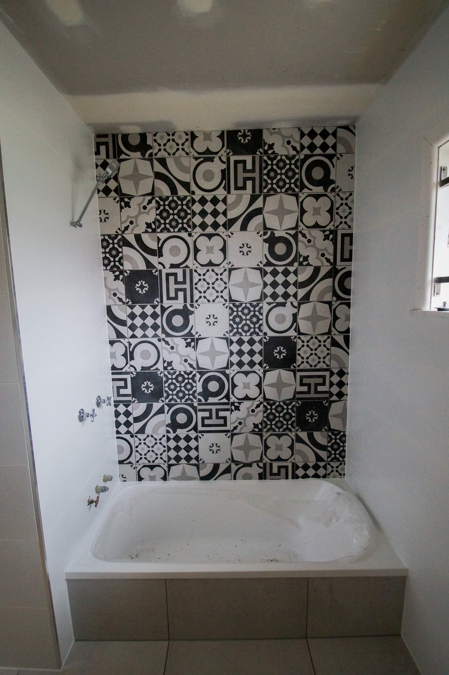 Bathroom Black White Feature