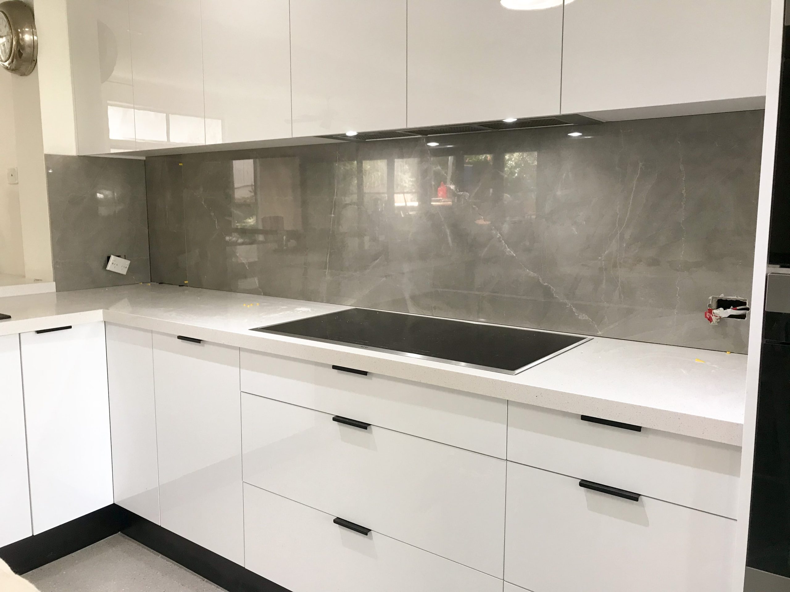 Large Format 2400x800 Kitchen Grey Marble